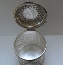 Victorian Silverplate Biscuit Box