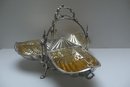 Victorian Silverplate 3 Sided Biscuit Box