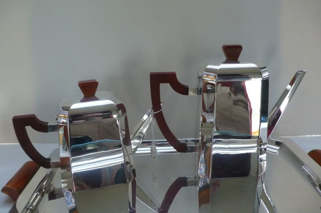 WMF Silver Plate & Bakelite Coffee/Tea Set &