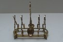 Sterling Gilded Coronation Spoon Toast Rack