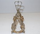 Sterling Gilded Coronation Spoon Toast Rack