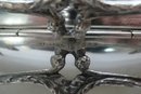 Victorian Silver Plate Thistle Design Biscuit Box