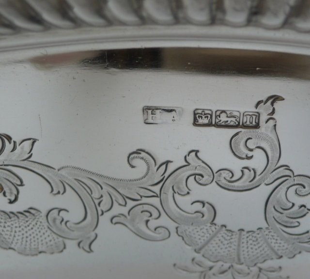 English Antique Sterling Silver Tray