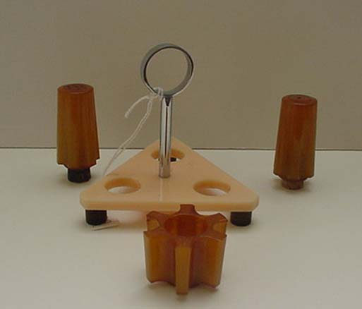 Bakelite and Lucite Cruet Set