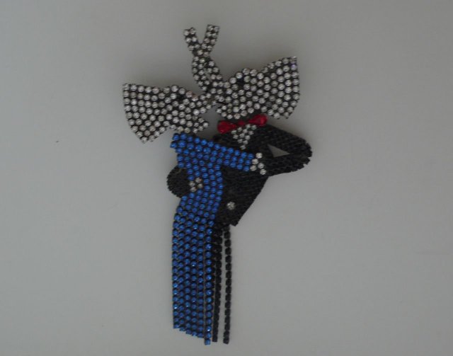 Butler & Wilson Dancing Elephants Brooch