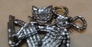 Butler & Wilson Dancing Cats Brooch