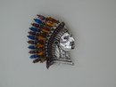 Butler & Wilson Silver Indian Head