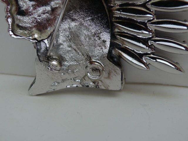 Butler & Wilson Silver Indian Head
