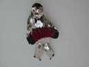 Butler & Wilson Deco Red Accordian Player