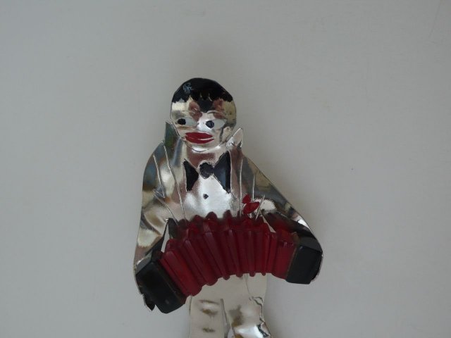 Butler & Wilson Deco Red Accordian Player