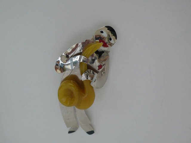 Butler & Wilson Deco Saxophone Player