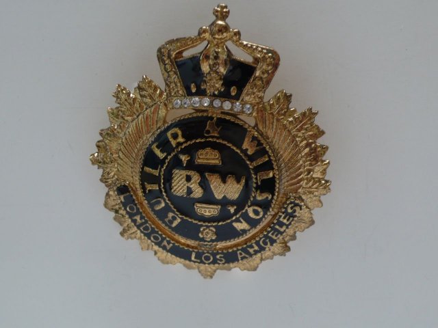 Butler & Wilson Crown Emblem Brooch