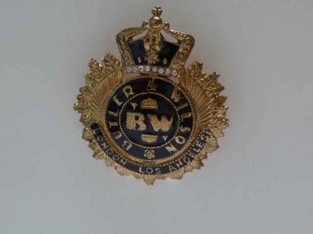 Butler & Wilson Crown Emblem Brooch