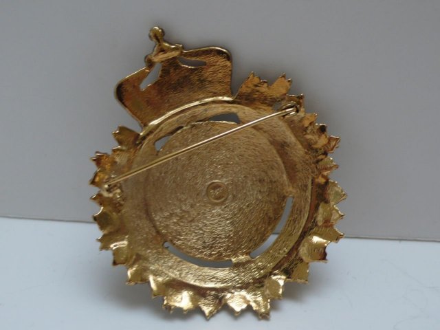 Butler & Wilson Crown Emblem Brooch