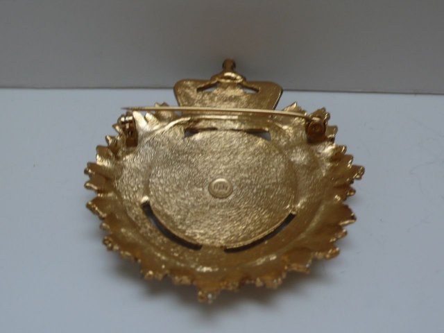 Butler & Wilson Crown Emblem Brooch