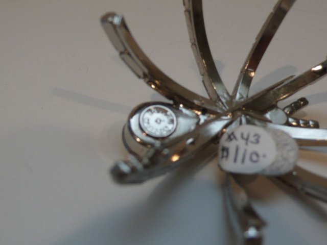 Butler and Wilson Small White Spider Brooch