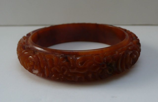 Bakelite Vintage Completely Molasses Carved