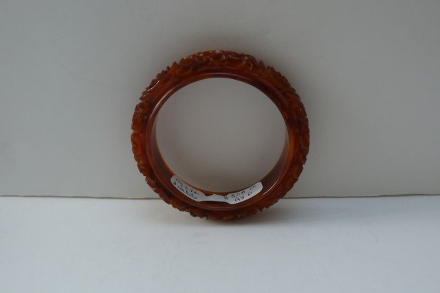 Bakelite Vintage Completely Molasses Carved