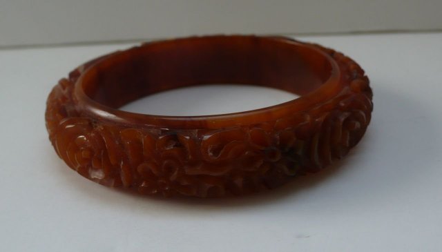 Bakelite Vintage Completely Molasses Carved