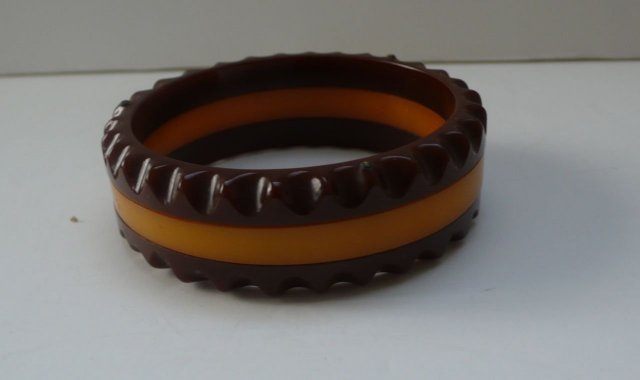 Bakelite Vintage Chocolate and Butterscotch