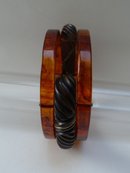 Bakelite & Wood Vintage Bangle