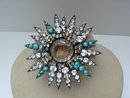 Iradj Moini Turquoise Star Burst Brooch