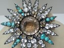 Iradj Moini Turquoise Star Burst Brooch