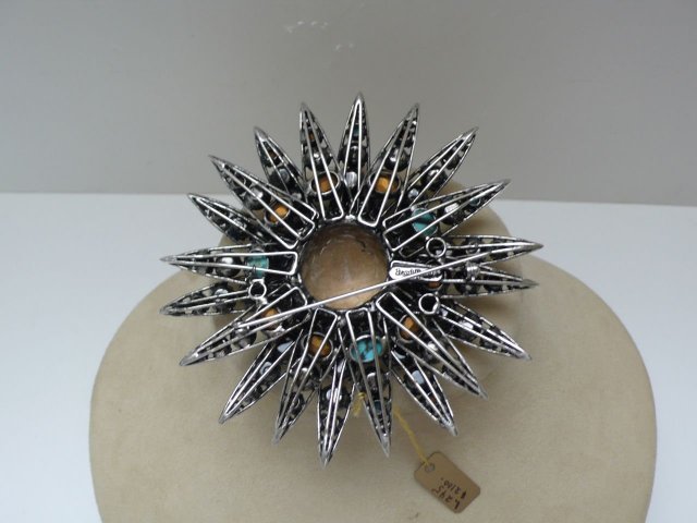Iradj Moini Turquoise Star Burst Brooch