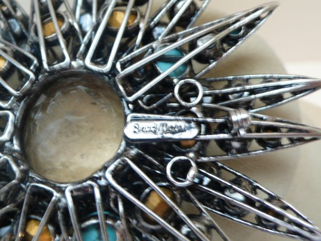 Iradj Moini Turquoise Star Burst Brooch