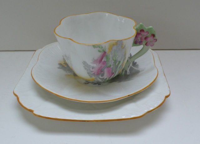 Shelley Dainty Harebell Flower Handle Trio