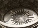 Victorian Silver Plate and Glass Biscuit Box