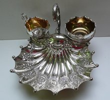 Victorian Silver Plate Strawberry Serving Dish