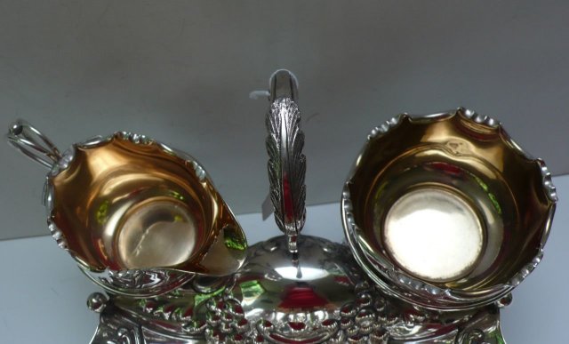 Victorian Silver Plate Strawberry Serving Dish