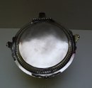 Victorian Silver Plate Round Biscuit Box