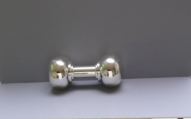 English Silver Plate Deco Barbell Cocktail Shaker