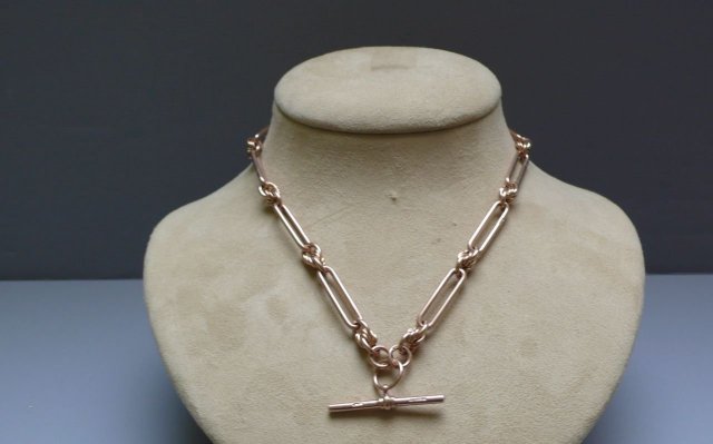 Victorian Rose Gold 9 Ct. Prince Albert Chain