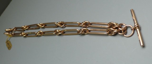 Victorian Rose Gold 9 Ct. Prince Albert Chain