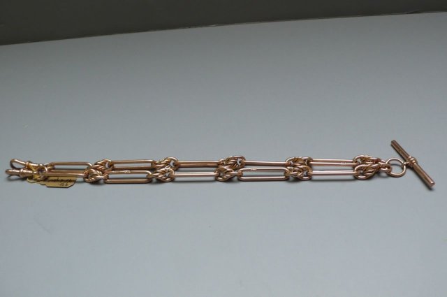 Victorian Rose Gold 9 Ct. Prince Albert Chain