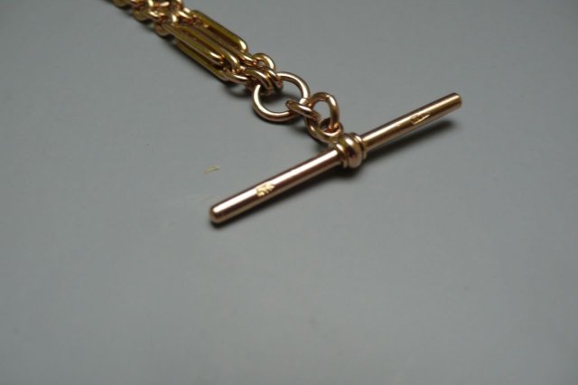 Victorian Rose Gold 9 Ct. Prince Albert Chain