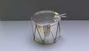 Victorian Silver Plate Drum Biscuit Box
