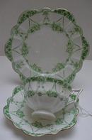 Wileman Shelley Green Court Flower Chains