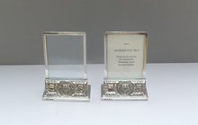 English Pair Sterling Nautical Menu Holders