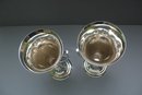 English Sterling Silver / Enamel Vases