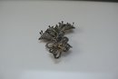 Sterling Marcasite English Brooch