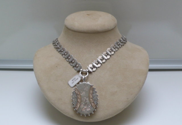 Victorian Sterling Silver Necklace and Locket