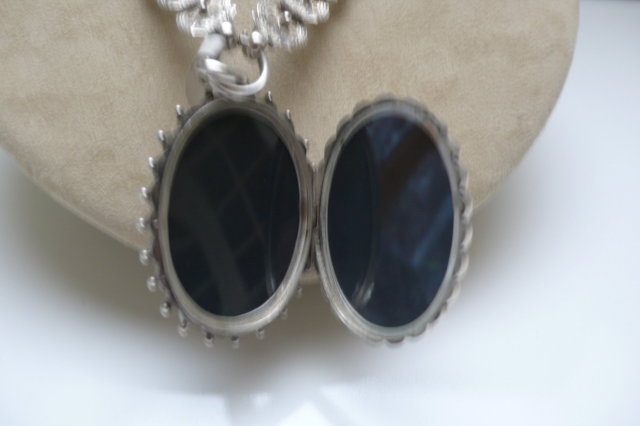 Victorian Sterling Silver Necklace and Locket