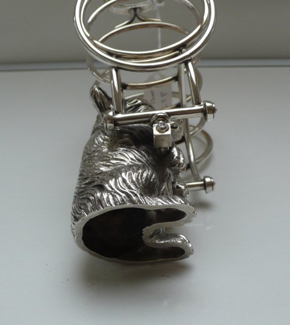 Victorian Rare Silver Plate Bear Toast Rack