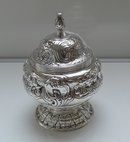 Sterling Silver Chased Sugar Bowl- London 1819