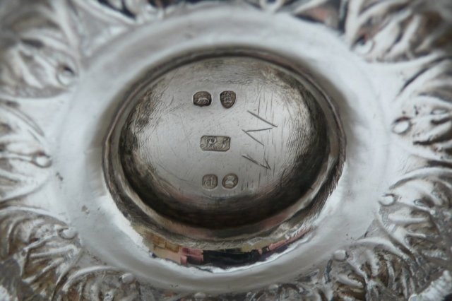Sterling Silver Chased Sugar Bowl- London 1819