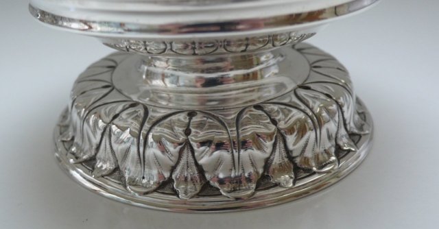 Sterling Silver Chased Sugar Bowl- London 1819